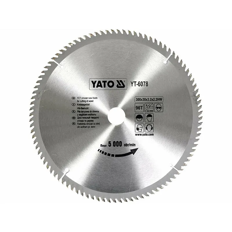 Диск пильний Yato побідитовий по дереву 300х30х3.2х2.2мм (YT-6078) фото
