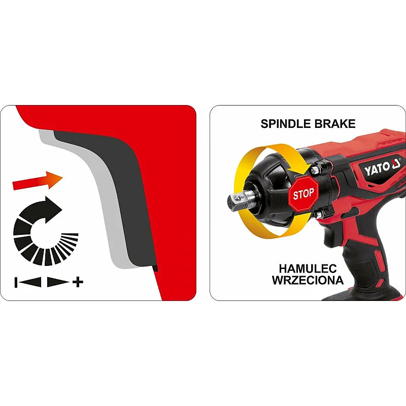 Гайковерт ударный аккумуляторный YATO (YT-82804) фото