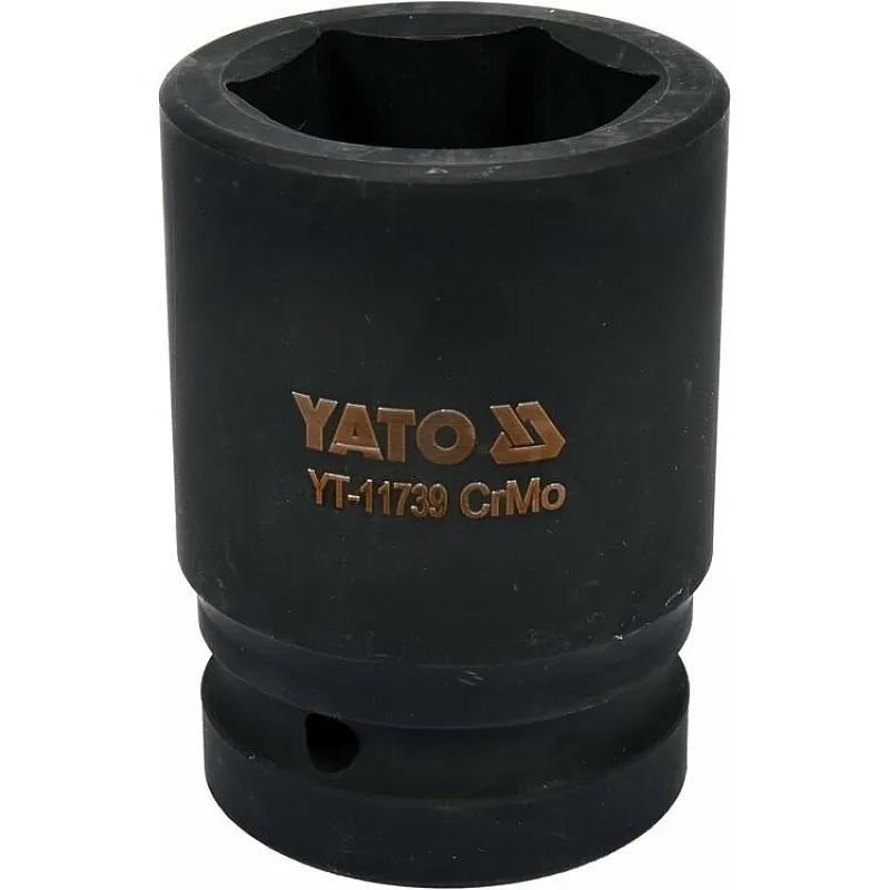 Головка торцева ударна Yato Cr-Mo 38х80 мм, 6-гранна (YT-11739) фото