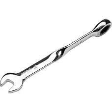 Ключ рожково-накидной с трещоткой Yato крученый 12x177мм (YT-01874)