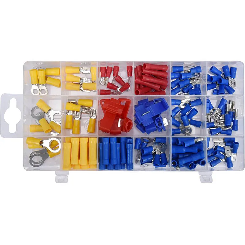 Набор электрических разъемов с изоляцией Yato 160 шт. (YT-06891) фото