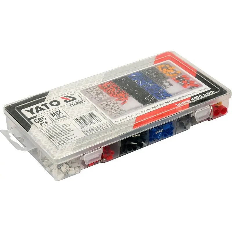 Набір електричних розємів Yato, 685 шт (YT-06895) фото