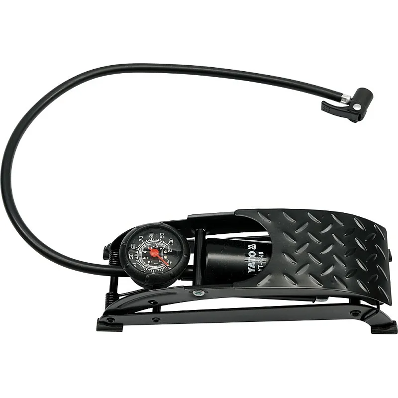 Насос ножний з манометром Yato YT-7349 фото