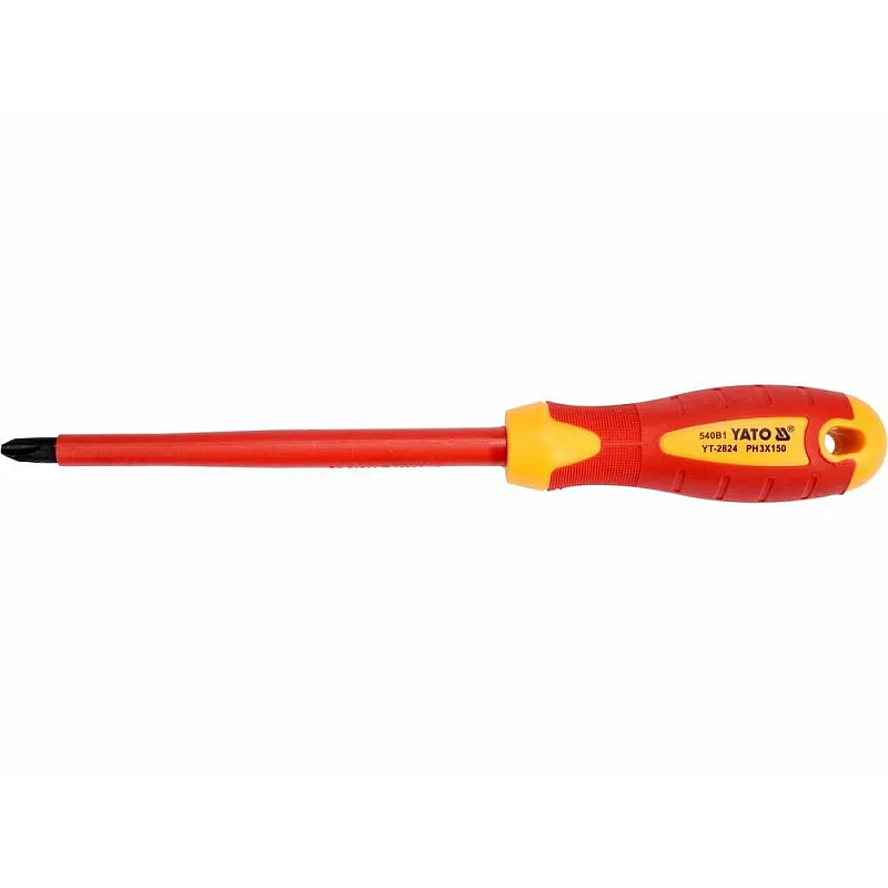 Викрутка Yato хрестова діелектрична PH3х150мм VDE (YT-2824) фото
