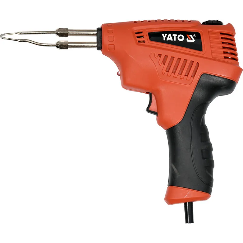 Паяльник імпульсний мережевий YATO, P = 200 Вт, макс t = 500 ° С, з аксесуарами YATO YT-82451 фото