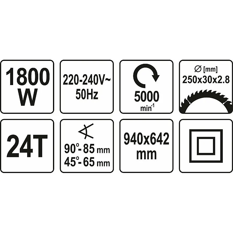 Пила циркулярна Yato YT-82165 фото