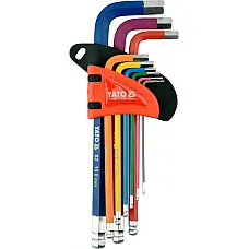 Шестигранні ключі Yato М1.5х10 мм, з кулею (YT-05632)