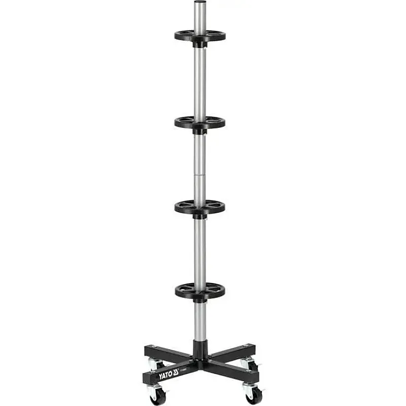Стійка для зберігання автомобільних шин рухома Yato (YT-55691) фото