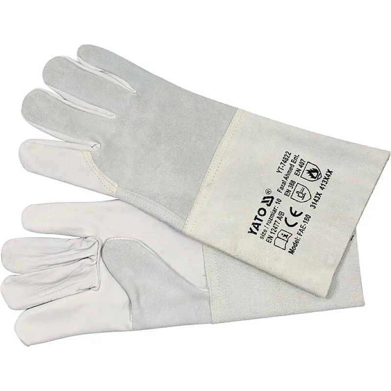 Зварювальні шкіряні краги YATO YT-74822 фото