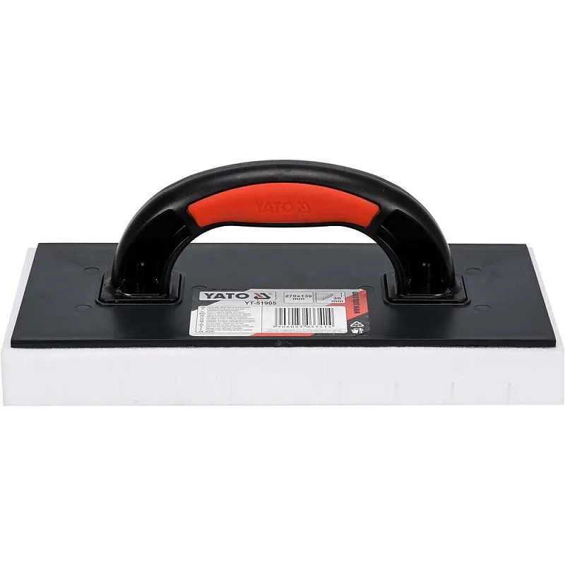 Тертка пластикова з губкою Yato 30 мм, 270x130 мм (YT-51905) фото
