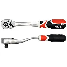 Трещотка Yato 3/8" 200 мм 72T изогнутая ручка (YT-0731)