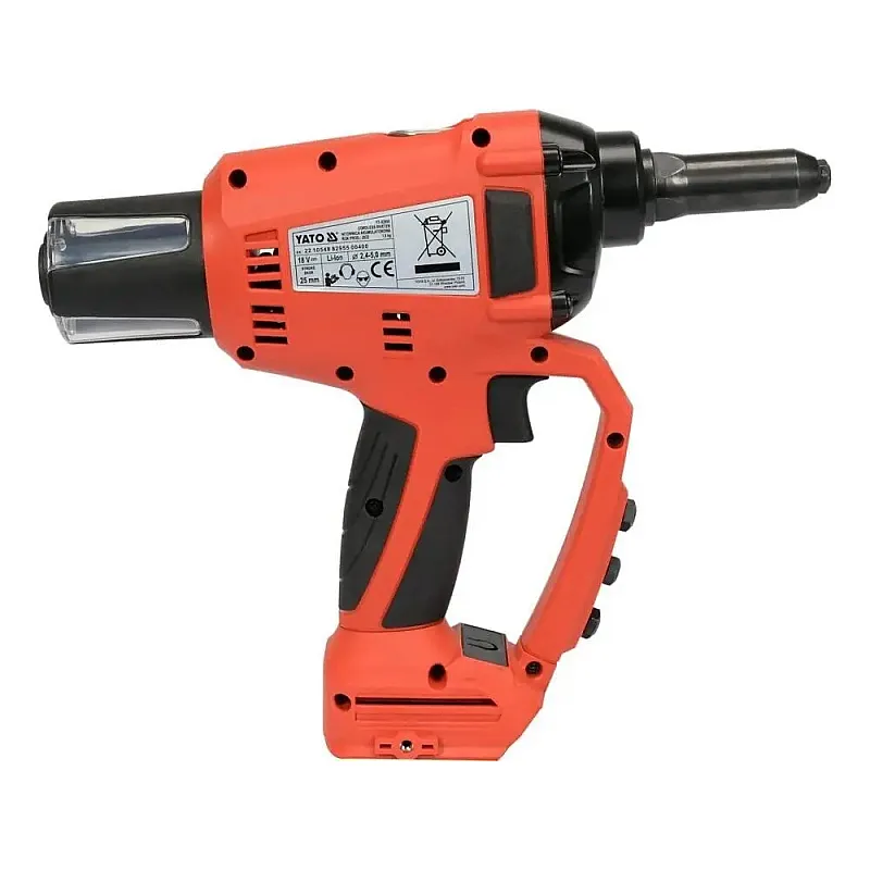 Заклепочник аккумуляторный YATO (YT-82956) (без АКБ и ЗУ) фото