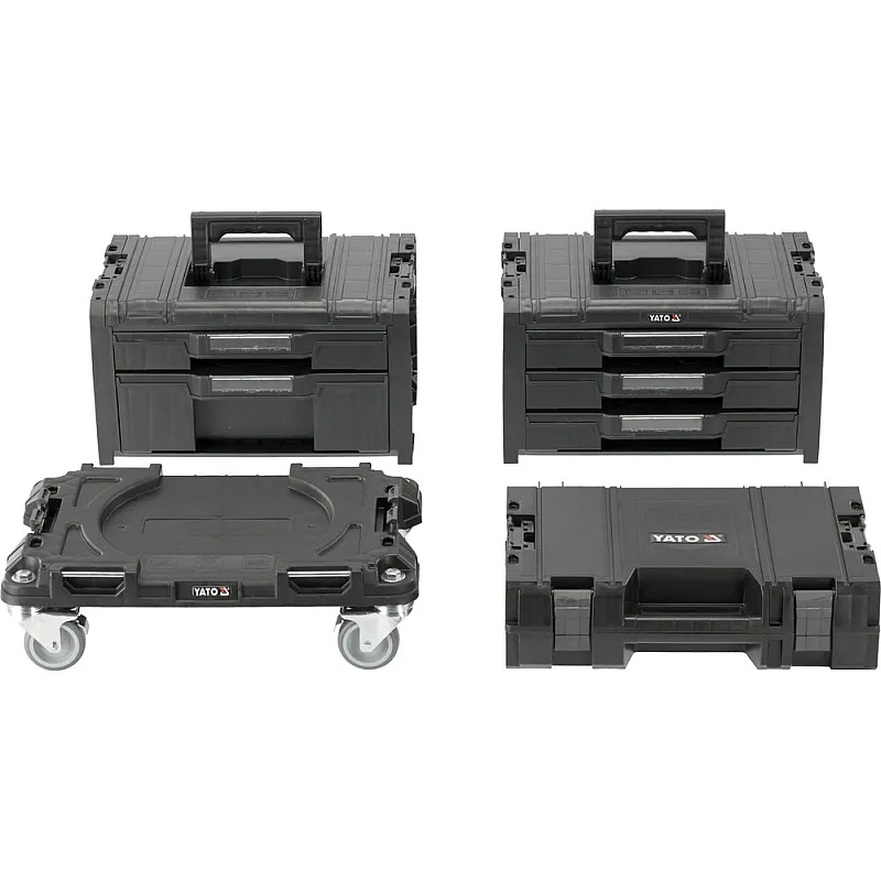 Ящики для інструментів на візку Yato S12, P05T2T341G2, 4 шт. (YT-09191) фото