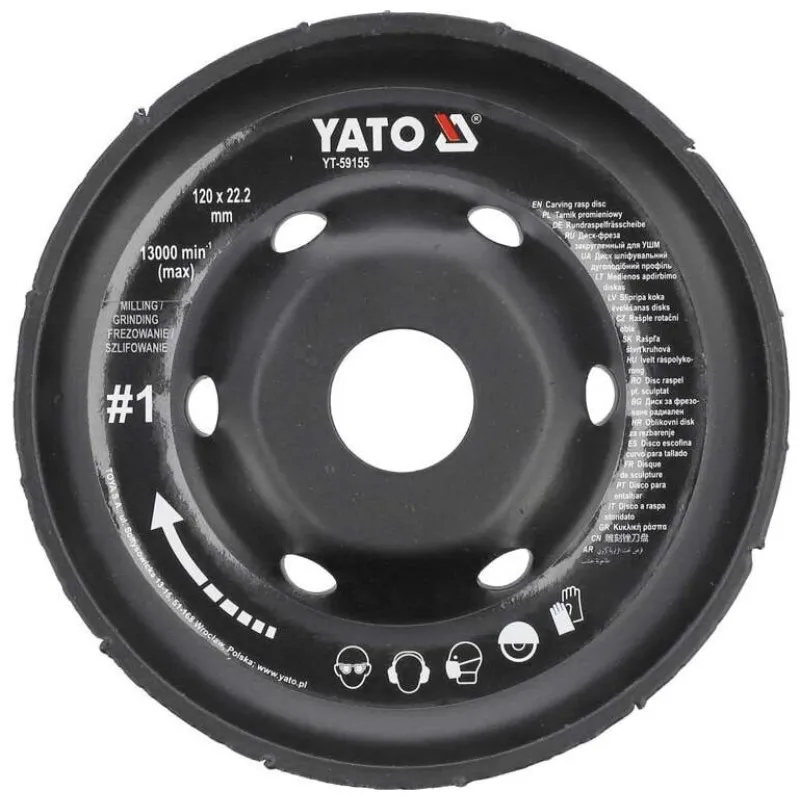 Диск-фреза радіальний Yato 120х22.2 мм, 16/13 мм (YT-59155) фото