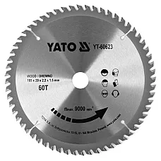 Диск пильний по дереву YATO 185x30x2.2x1.4 мм (YT-60623-1)