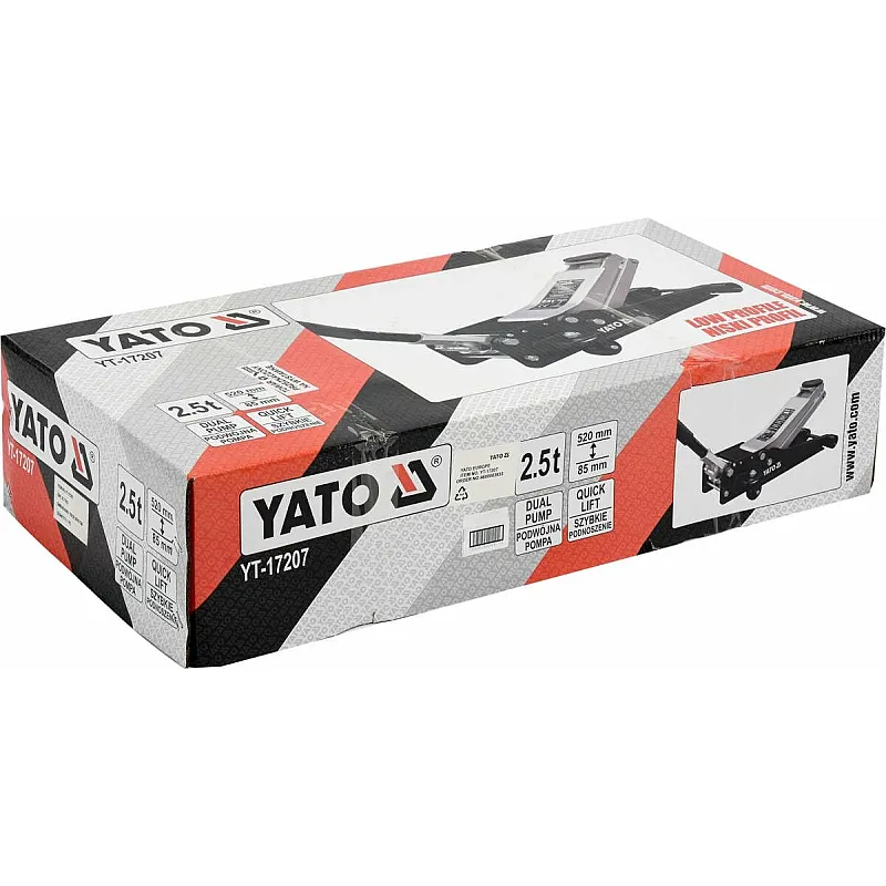 Домкрат гідравлічний підкатний Yato 2.5 т (YT-17207) фото