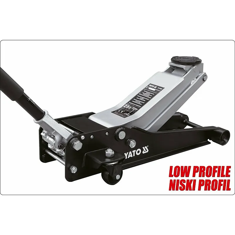 Домкрат гідравлічний підкатний Yato 2.5 т (YT-17207) фото