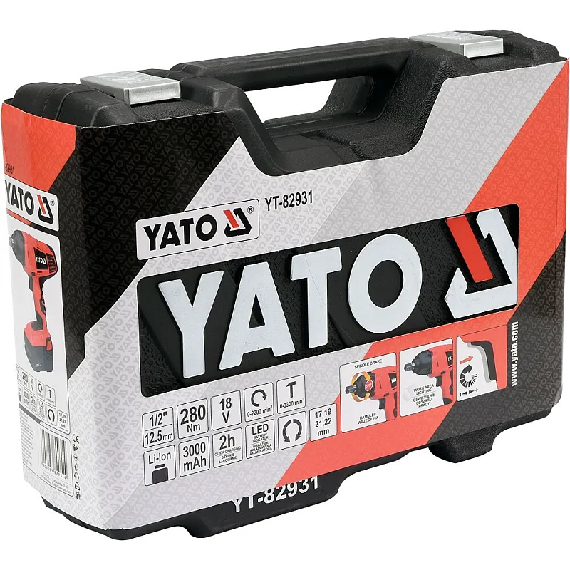 Гайковерт ударний акумуляторний Yato YT-82931 фото