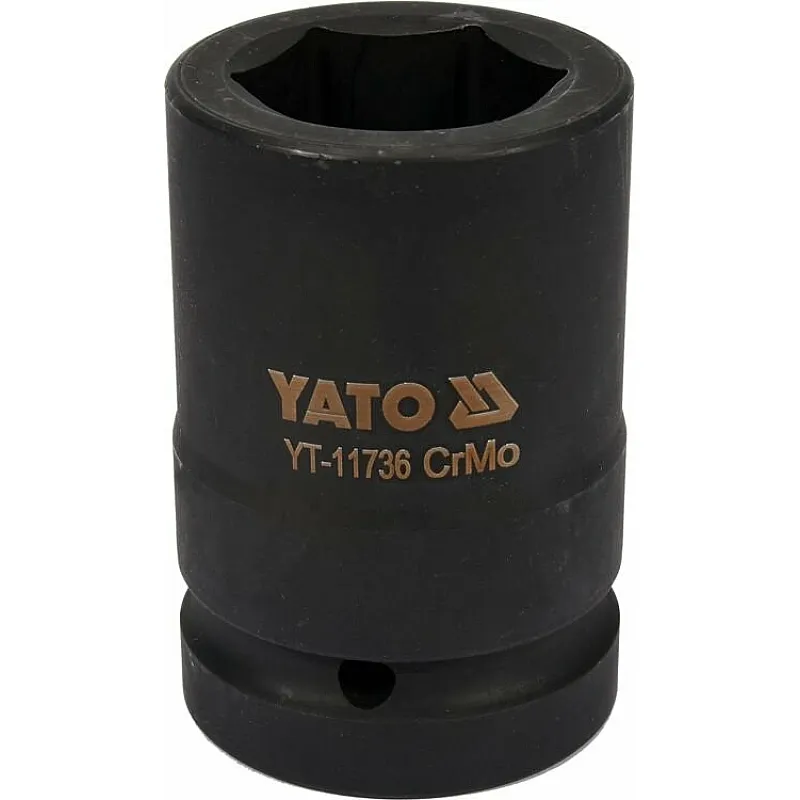 Головка торцева ударна Yato Cr-Mo 33х80 мм, 6-гранна (YT-11736) фото