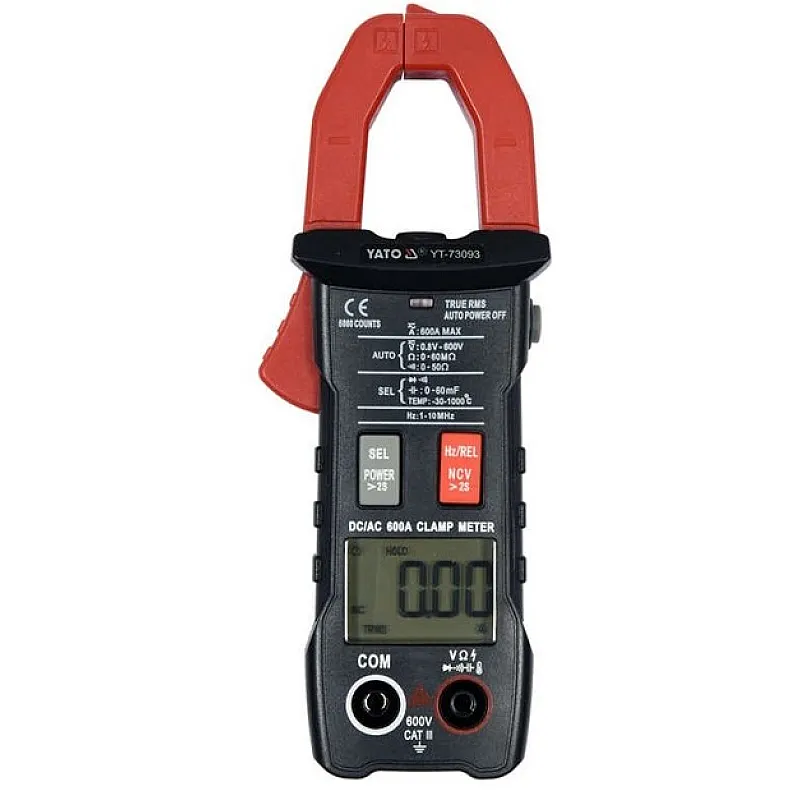 Мультиметр Yato True RMS AC/DC 0-600 А (YT-73093) фото