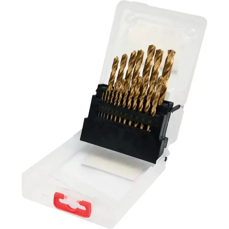 Набір свердел по металу YATO HSS-TiN, 1-10 мм, 19 шт. (YT-44675) фото