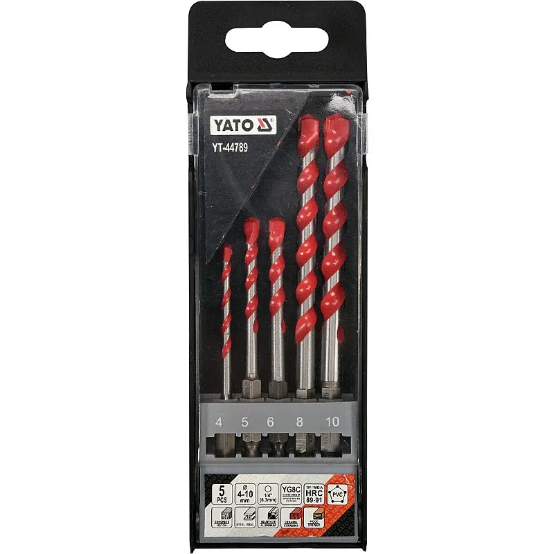 Набір свердлів Yato 4-10 мм (YT-44789) фото
