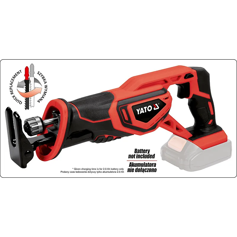 Пила акумуляторна Yato YT-82815 (без акумулятора та ЗУ) фото