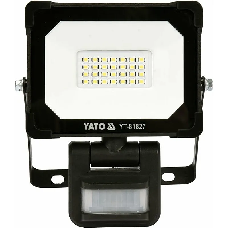 Прожектор із SMD-діодним випромінювачем та датчиком руху Yato YT-81827 фото
