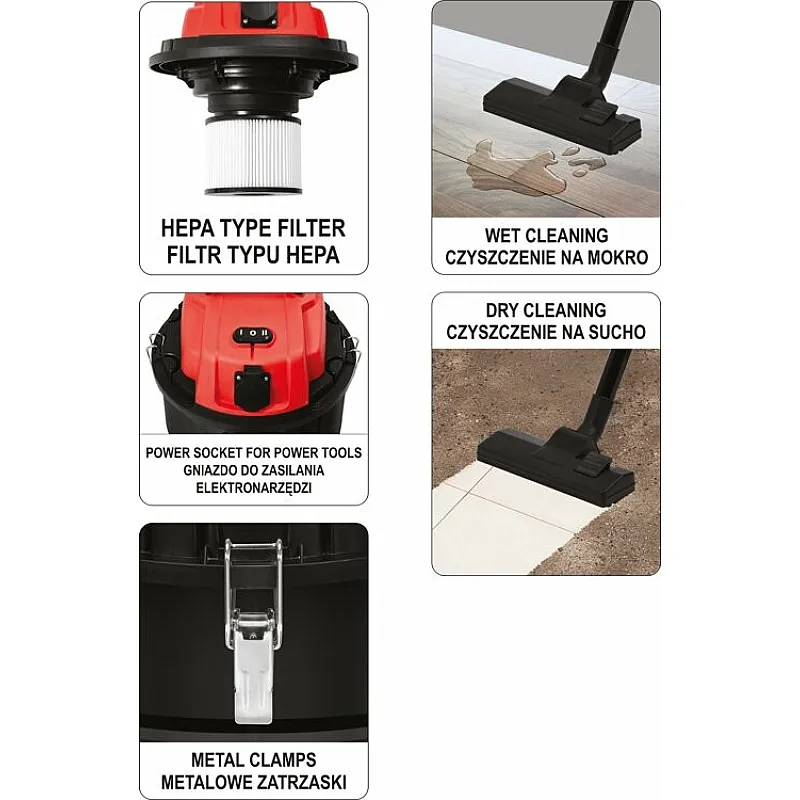 Пилосос промисловий Yato YT-85701 фото