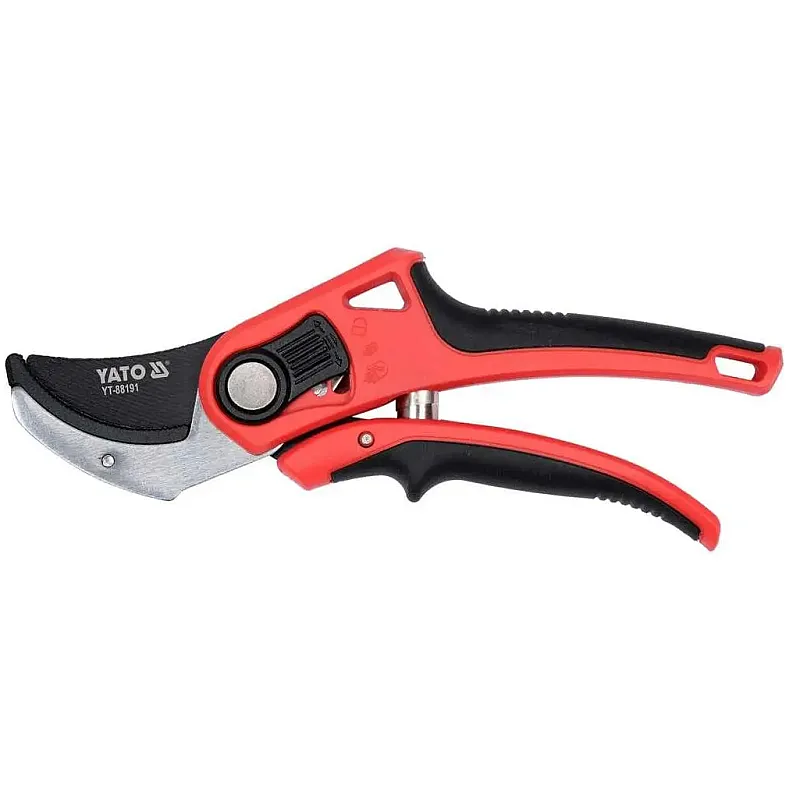 Секатор регульований YATO YT-88191 з ковадлом фото