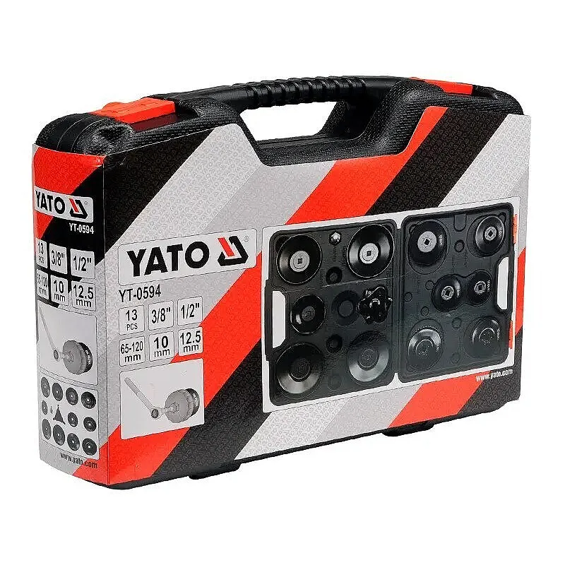 Торцеві головки до масляних фільтрів двигуна Yato, 13 шт (YT-0594) фото