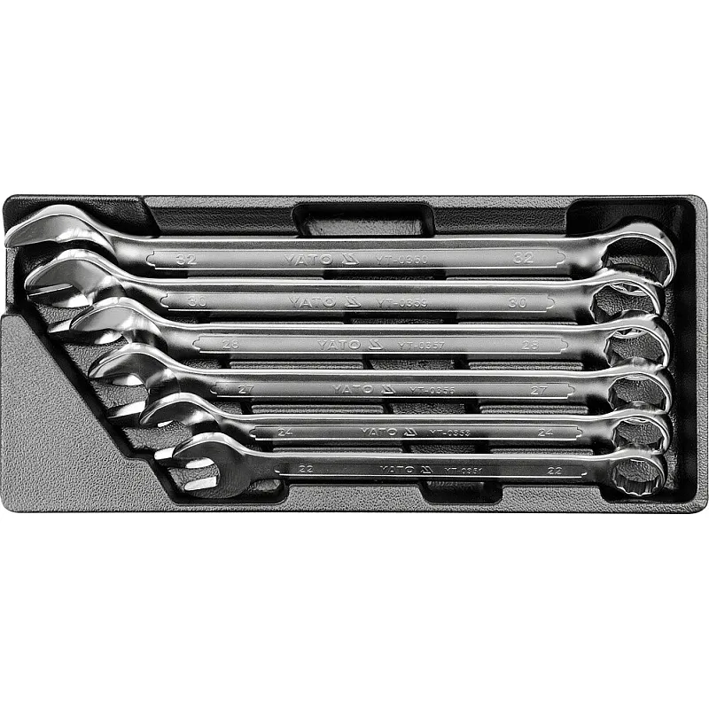 Вкладиш в інструментальну шафу Yato комбіновані ключі 22-32 (YT-5532) 6 шт фото