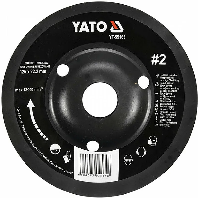 Диск-фреза шліфувальний YATO YT-59165 фото