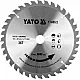 Диск пильний по дереву з переможними напайками Yato YT-60622 (185x20x2.2x1.5 мм), 36 зуба фото