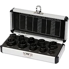 Головки торцевые для поврежденных болтов и гаек Yato (YT-06031) 10 шт