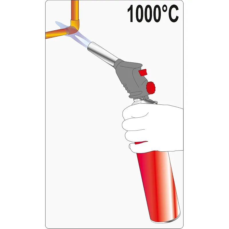 Пальник газовий з пєзопідпалом YATO (YT-36710) фото