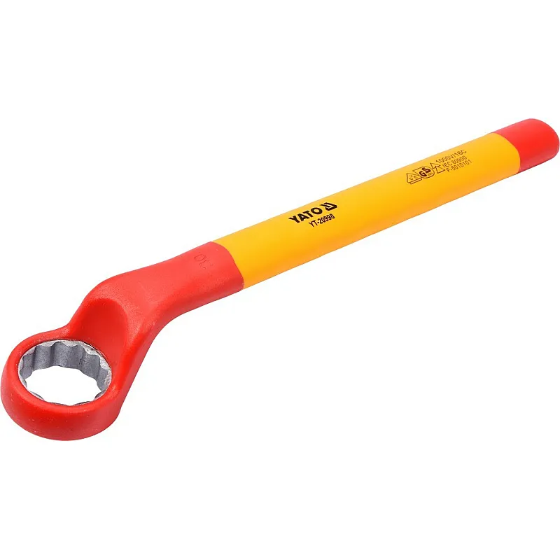 Ключ накидной Yato изогнутый 30мм VDE (YT-20998) фото