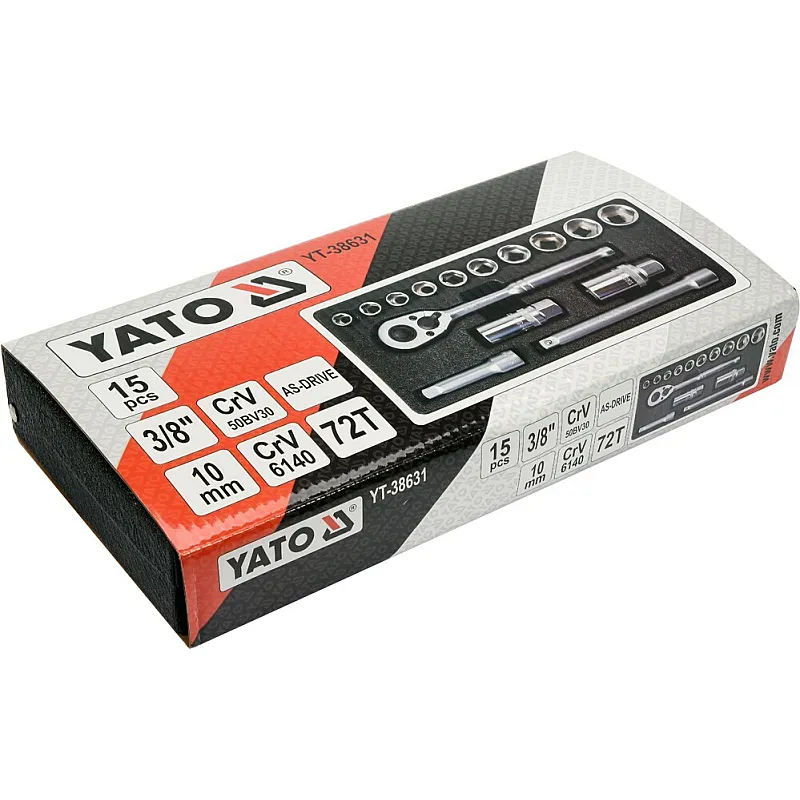 Набір торцевих головок Yato YT-38631 фото
