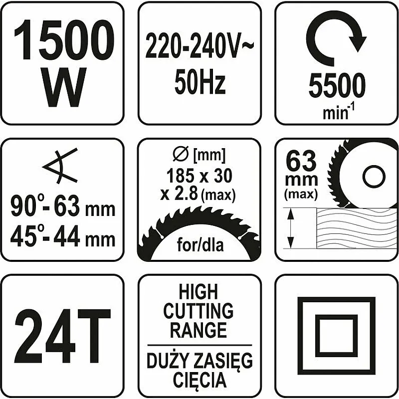 Пила дисковая Yato YT-82151 фото