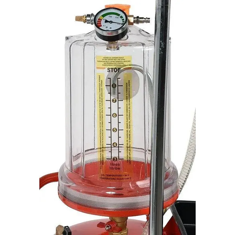 Пневматичний пристрій для зливу масла на колесах Yato (YT-07190) фото