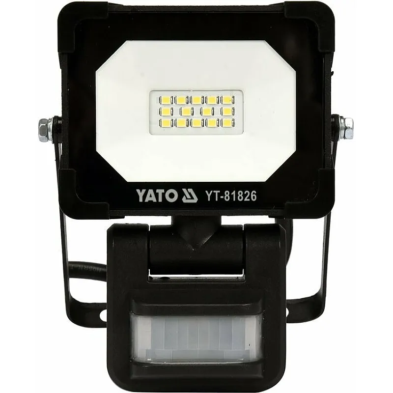 Прожектор із SMD-діодним випромінювачем та датчиком руху Yato YT-81826 фото