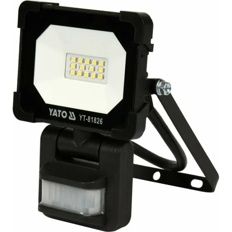 Прожектор із SMD-діодним випромінювачем та датчиком руху Yato YT-81826 фото