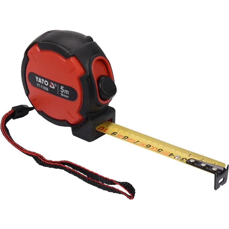 Рулетка Yato з покриттям нейлоновим 5 м x 19 мм (YT-71056) фото