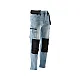 Штани робочі джинс стрейч р.L/XL (блакитний) Yato (YT-79073) фото