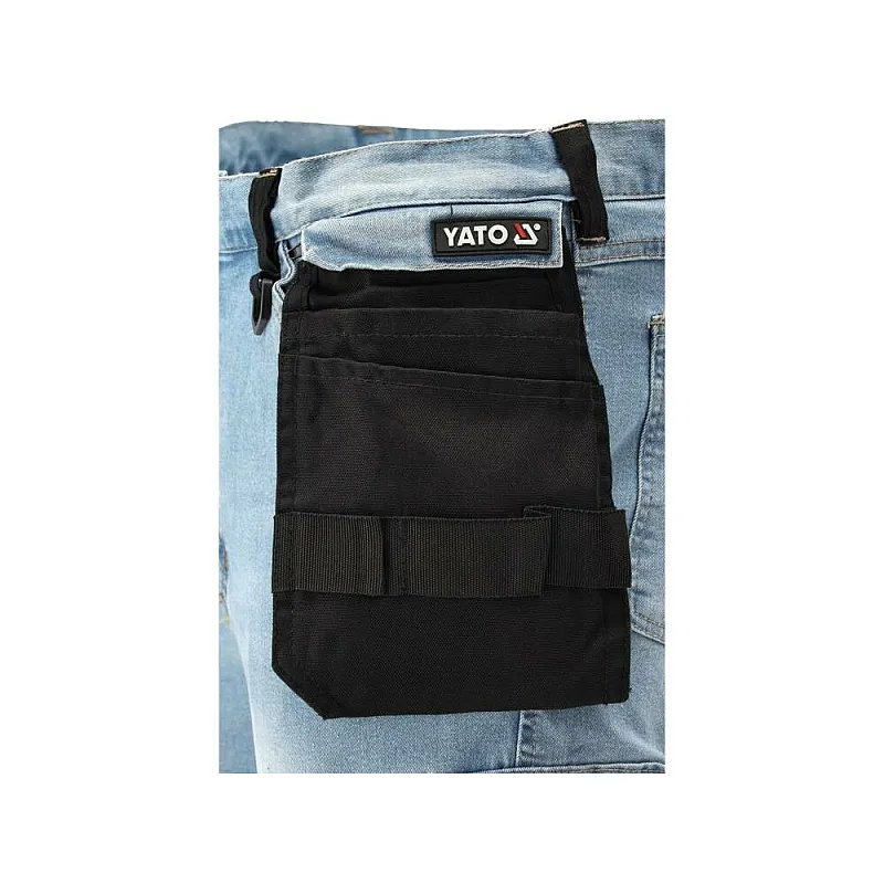 Штани робочі джинс стрейч р.L/XL (блакитний) Yato (YT-79073) фото