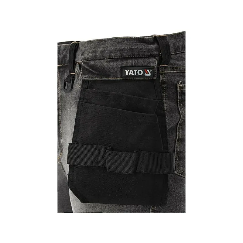 Штани робочі джинс стрейч р.L/XL (сірий) Yato (YT-79063) фото