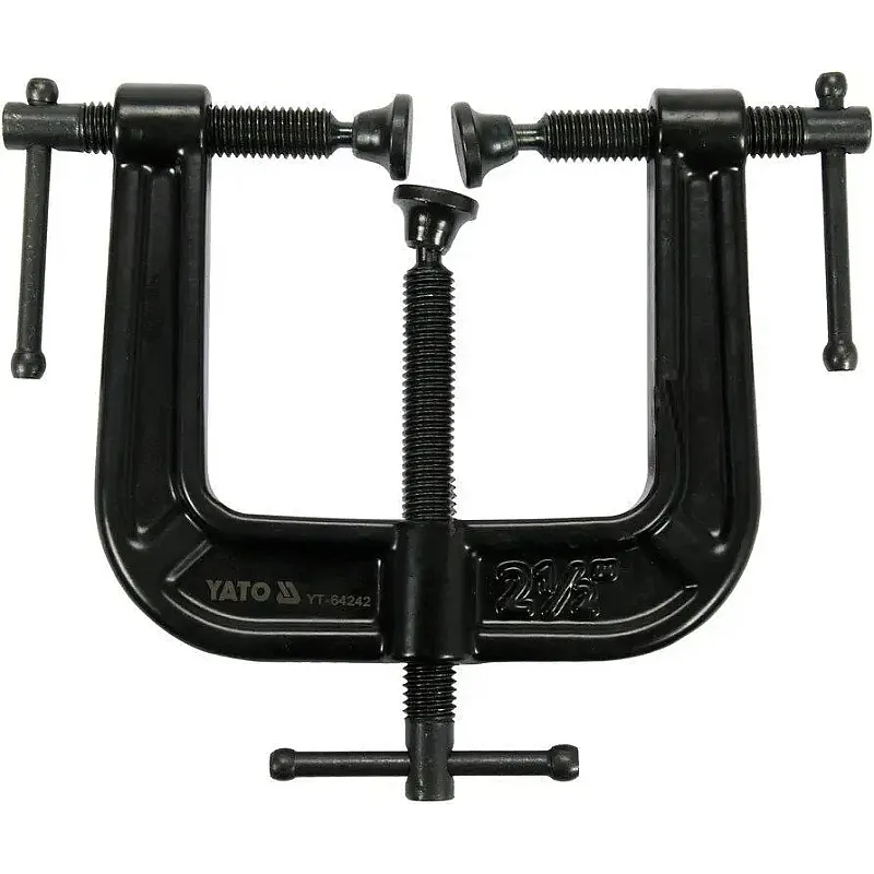 Струбцина гвинтова Yato тип С 62х62 мм (YT-64242) фото