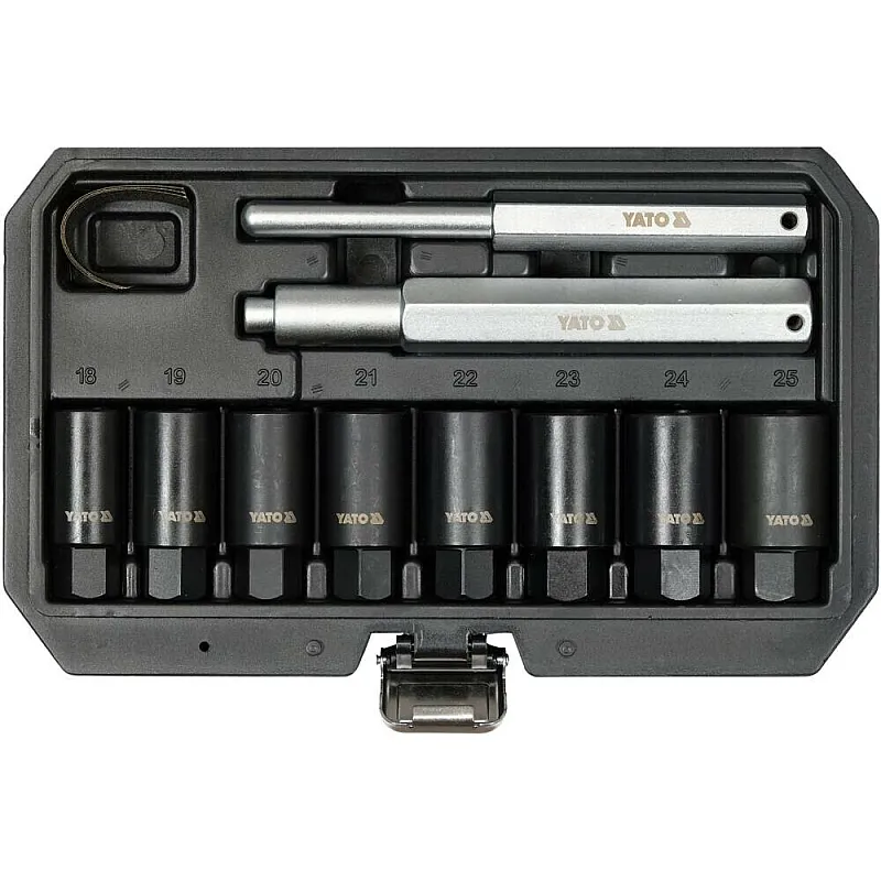 Торцеві ударні головки для колісних дисків Yato 10 шт. (YT-060302) фото