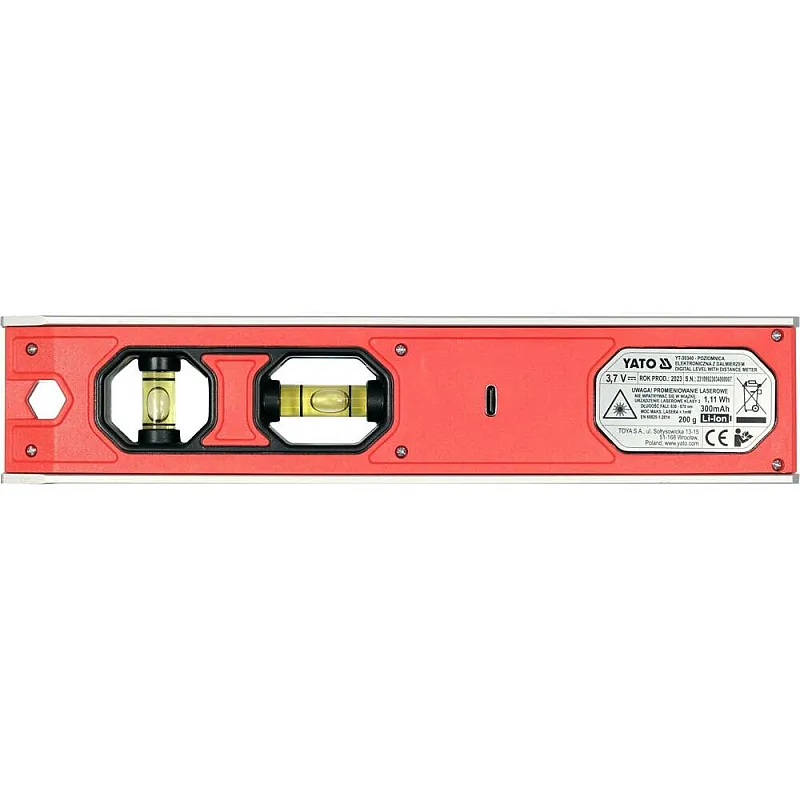Рівень з далекоміром Yato 230 мм (YT-30340) фото