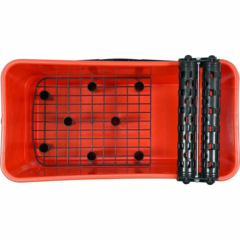 Відро пластикове з решіткою та валами Yato 22 л, для плиткових робіт (YT-54750) фото